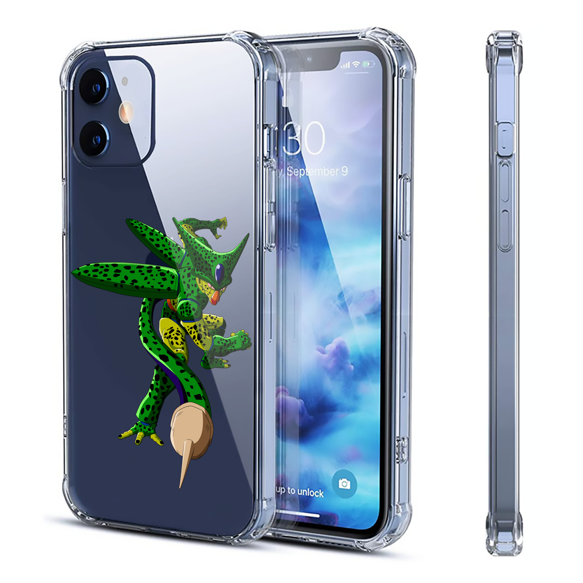 （画像用） ドラゴンボール セル DRAGON BALL Cell 【iPhone 12シリーズ対応】透明スマホケース（クリアソフトケース）